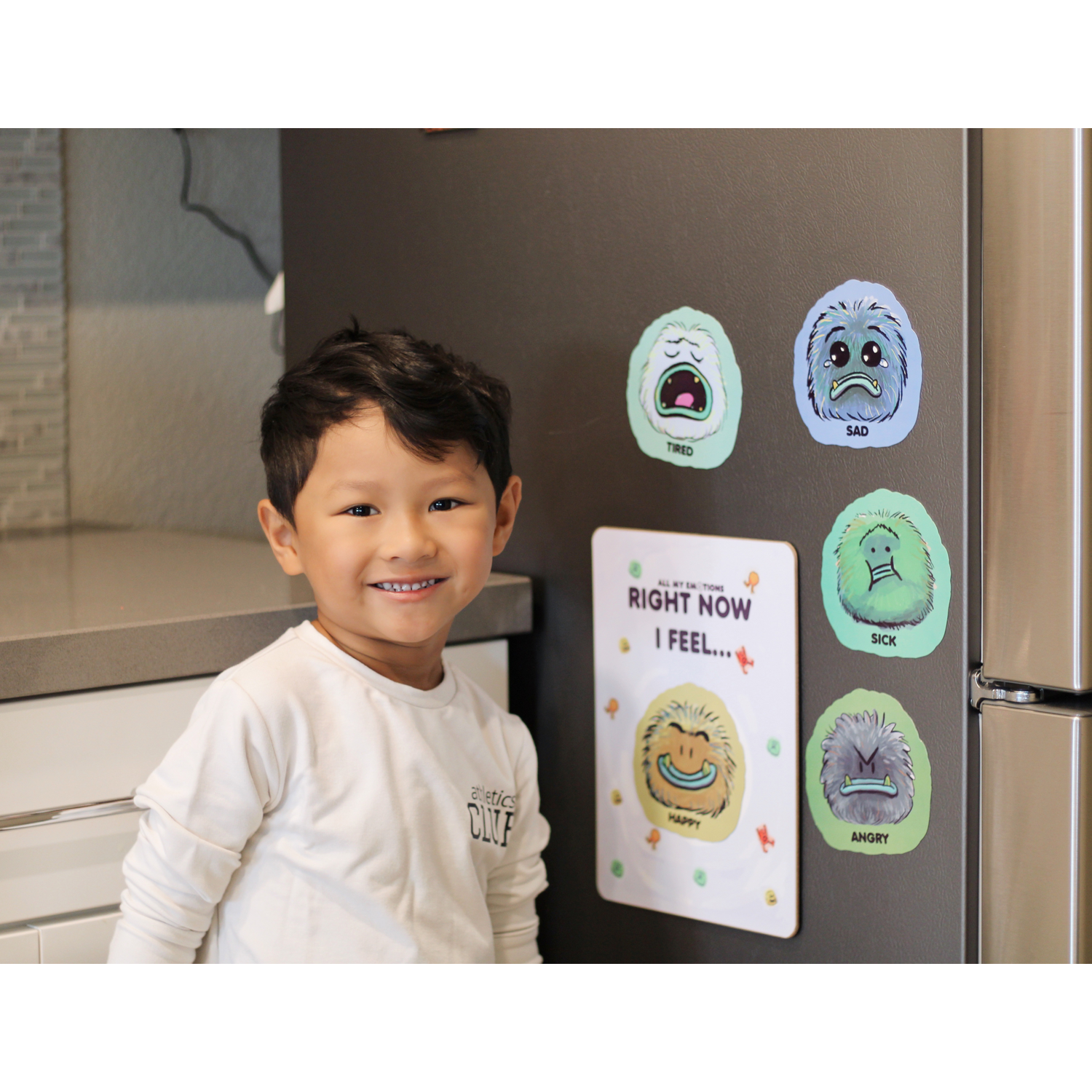 All My Emotions: Feelings Friends Magnetic Emotions Board for Kids
